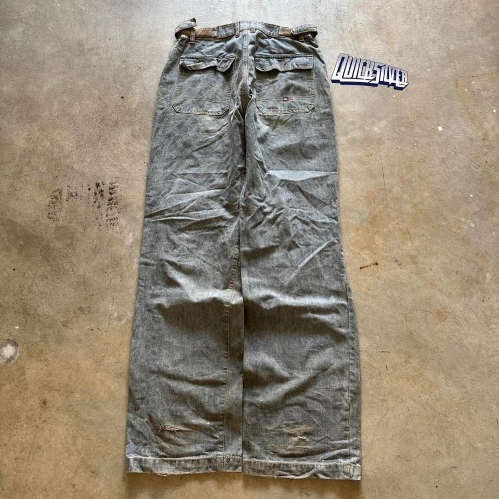 Baggy Wide Leg Quiksilver Denim Jeans Surf Summer Vintage Y2K  90s - 30x34